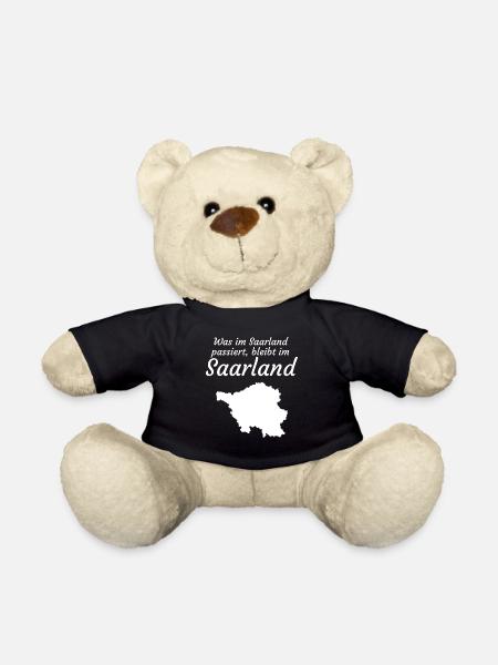 Saarland saarländisch Saarländer - Teddy - Schwarz
