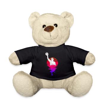 Water polo players Sunset - Teddy Bear - black - Front