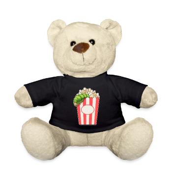 Maïs soufflé chenille - Nounours - noir - Devant