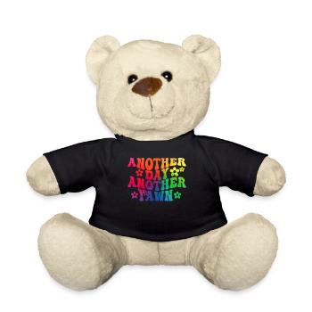 Another Day, Another Yawn - Teddy Bear - black - Front