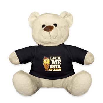 Lick Me Until Ice Cream - Teddy - Schwarz - Vorne