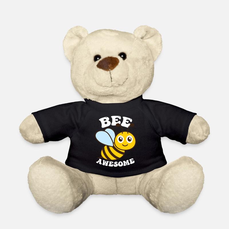 Bee Awesome - Teddy Bear - black
