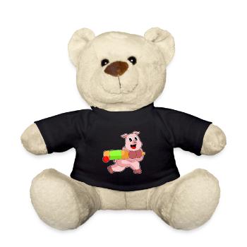 Pig Cricket Cricket Bats - Teddy Bear - black - Front