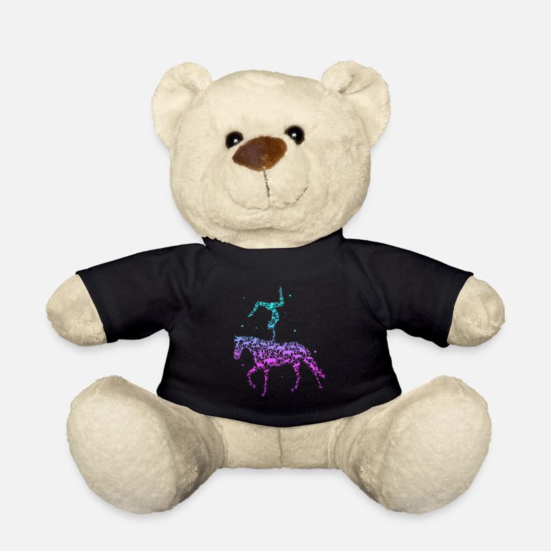Voltigieren Reiten Pferd Spruch Reiter Reitverein - Teddy - Schwarz