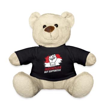 Pas indonésien mais un drapeau indonésien de soutien - Nounours - noir - Devant