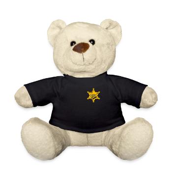 Costume de shérif Halloween Policier Application de la loi - Nounours - noir - Devant