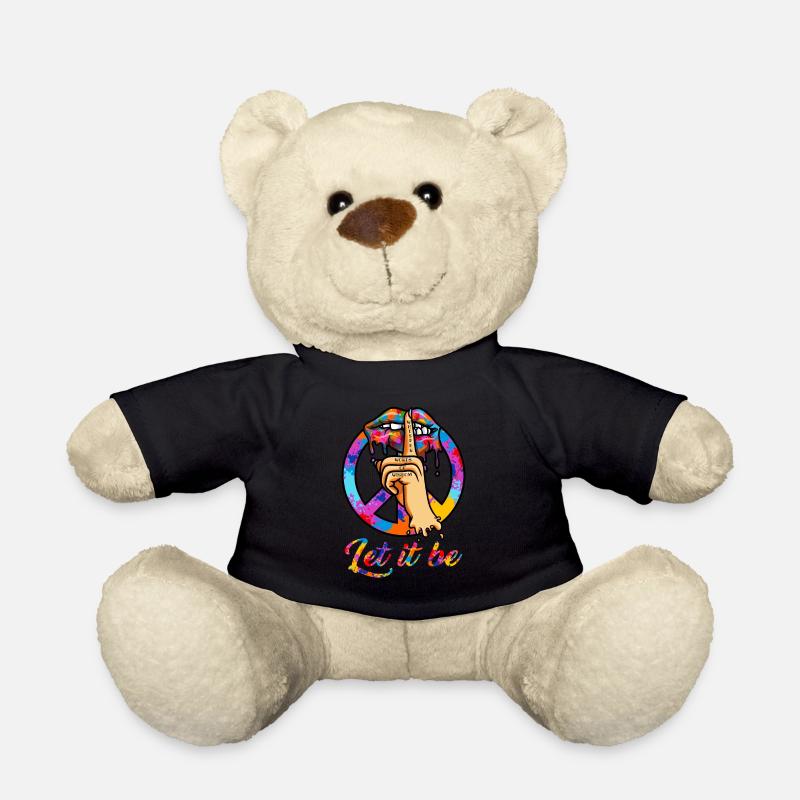 Wisper Friedenszeichen Flüster Let It Be Wisdom - Teddy - Schwarz