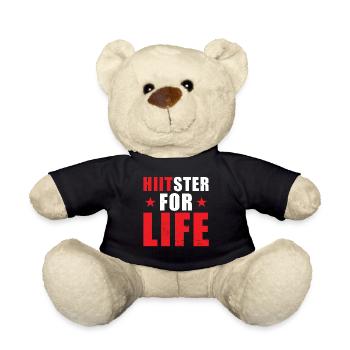 Hiit Workout Training Motivation HIIT Hard Train - Teddy Bear - black - Front