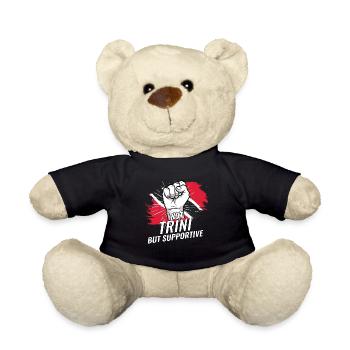 Pas Trini mais un pays de soutien à Trinidad Flag - Nounours - noir - Devant