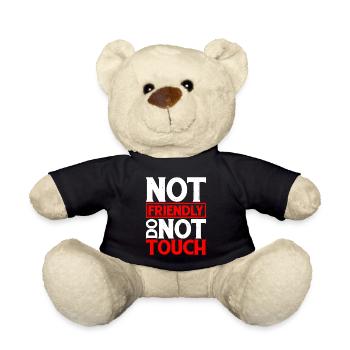 Pas amical, ne touchez pas 29 - Nounours - noir - Devant