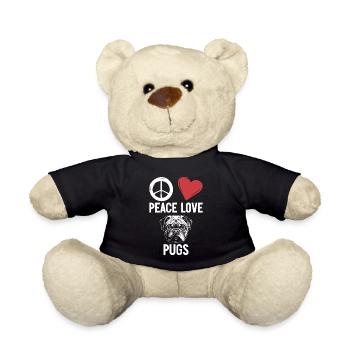 Pug Gifts for Pug Lovers - Teddy - Schwarz - Vorne