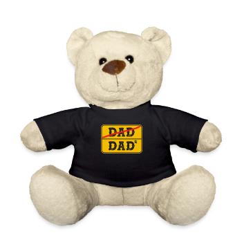 Best Dad Ever Vater mit 2 Kinder - Teddy - Schwarz - Vorne