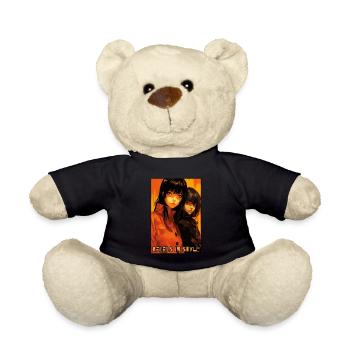 Rebellen mit Stil: Anime-Mädchen - Teddy - Schwarz - Vorne