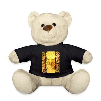 Adler Adlerkopf Gold Raubvogel Vogel Tier Natur - Teddy - Schwarz - Vorne