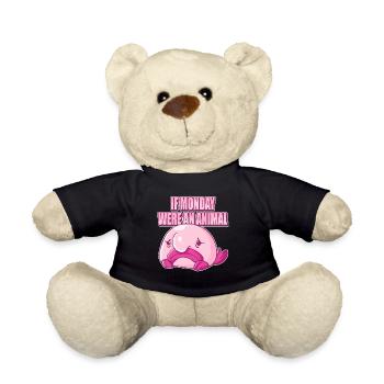 Costume de Blobfish - Visage de poisson Blob laid - - Nounours - noir - Devant