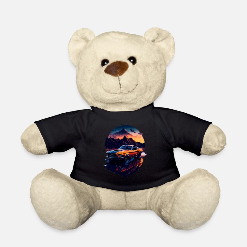Voiture de sport classique - Nounours - noir