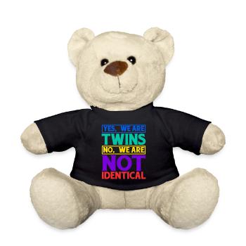 Oui, nous sommes jumeaux, non, nous ne sommes pas identiques 10 - Nounours - noir - Devant