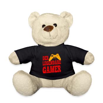 The Legendary Gamer - Teddy Bear - black - Front