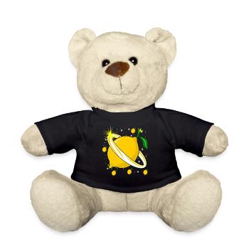Zitrone im Weltraum Zitronen - Teddy - Schwarz - Vorne