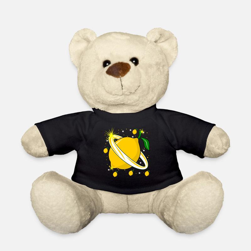 Zitrone im Weltraum Zitronen - Teddy - Schwarz