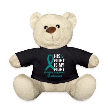 Sein Kampf gegen Tourette Syndrom Awareness - Teddy - Schwarz - Vorne