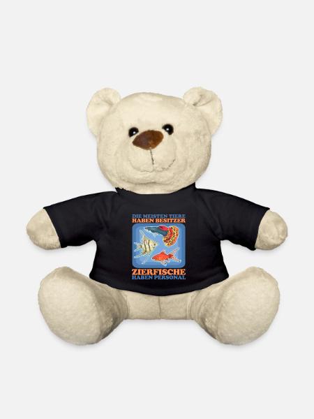 Aquaristik Aquarium Aquarianer Zierfisch Geschenk - Teddy - Schwarz