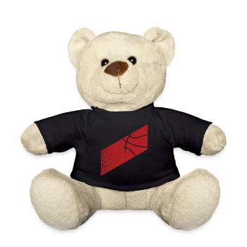 Basketball Basketballer - Teddy - Schwarz - Vorne