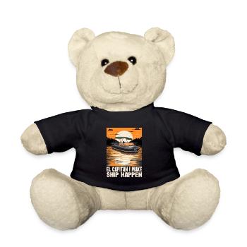 El Capitan Je fais du pontonnage un navire - Nounours - noir - Devant