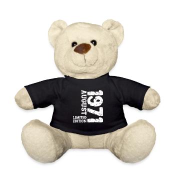 1971 August Limited Edition 52. Geburtstag Outfit - Teddy - Schwarz - Vorne