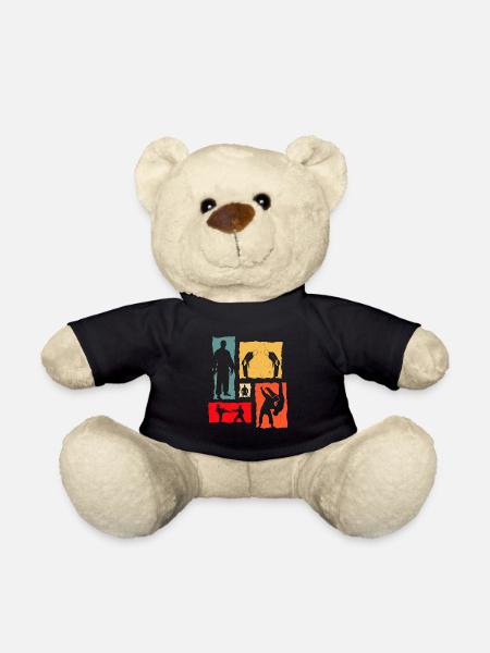 Judo Retro Judoka - Teddy - Schwarz