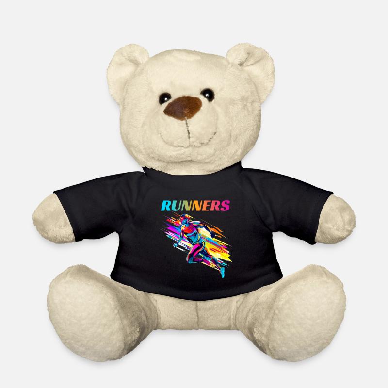 Dynamische Läufer Lauf Wettkampf - Teddy - Schwarz