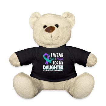 Portez du sarcelle et du violet pour être conscient de la - Nounours - noir - Devant