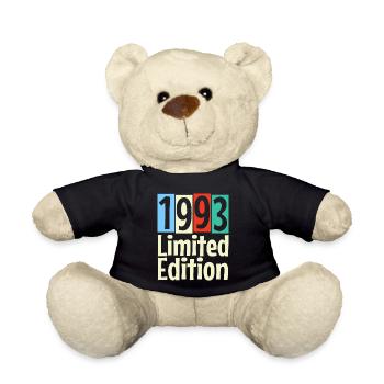 30th Birthday Vintage 1993 Limited Edition - Teddy Bear - black - Front