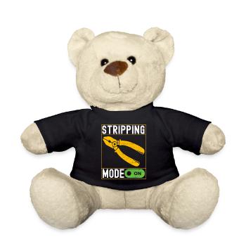 Electrician Electronics Technician - Teddy Bear - black - Front