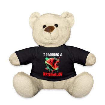 J’ai porté une pastèque 15 - Nounours - noir - Devant