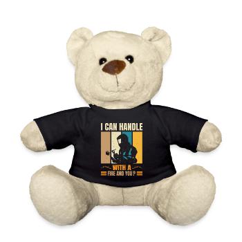 I Can Handle With Fire And You Vintage Welder - Teddy Bear - black - Front