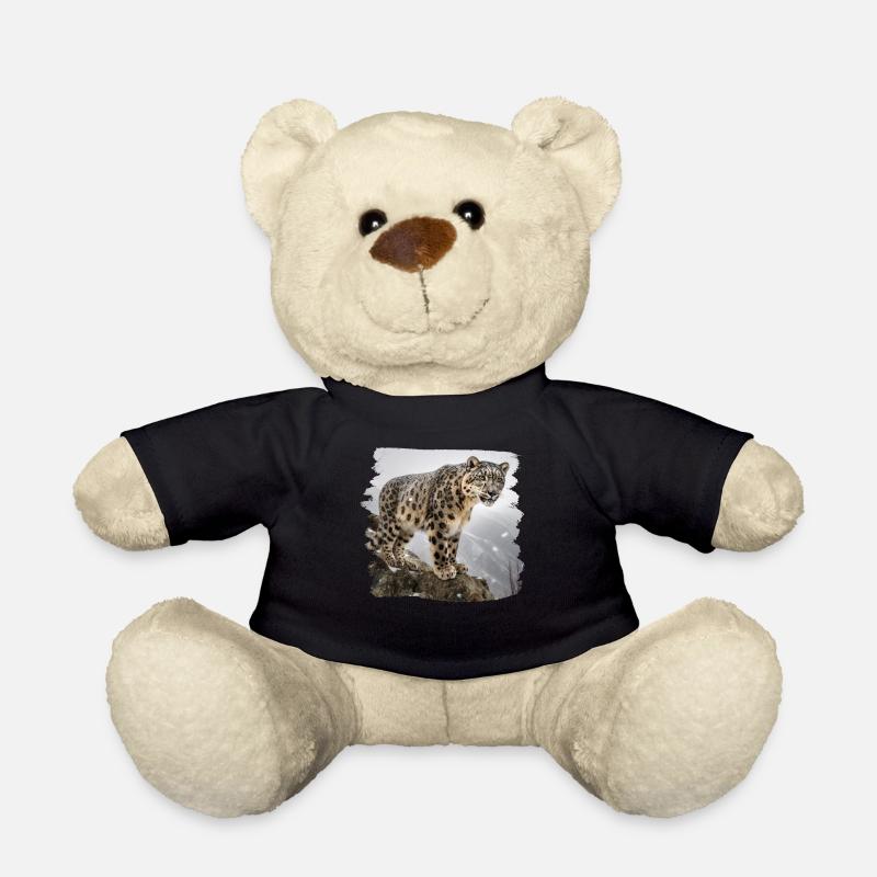Schneeleoparden Schneeleopard - Teddy - Schwarz