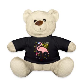 Flamingo Party Flamingos - Teddy - Schwarz - Vorne