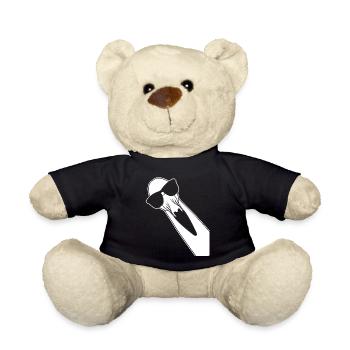 Flamingo with sunglasses Flamingos - Teddy Bear - black - Front