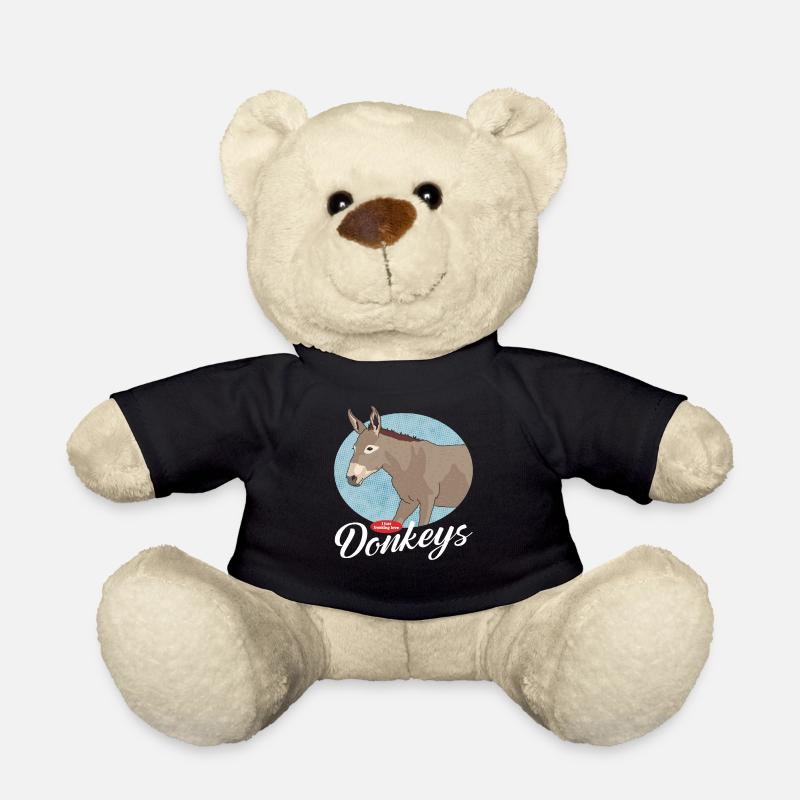 Donkey Donkey Donkey Owner Donkey Lover Gift - Teddy Bear - black