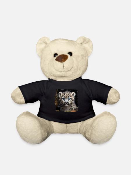 Snow Leopard Snow Leopard - Teddy Bear - black