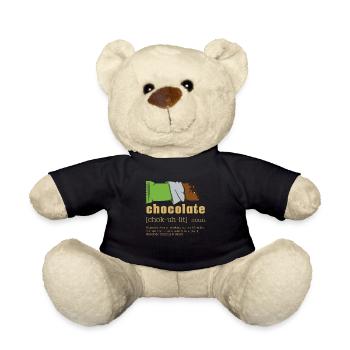 Nom chocolat - Nounours - noir - Devant