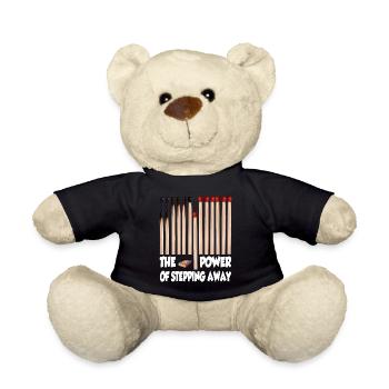 Le pouvoir de s’éloigner - un pas en arrière - Nounours - noir - Devant
