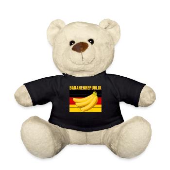 Deutschlandflagge Bananenrepublik - Teddy - Schwarz - Vorne