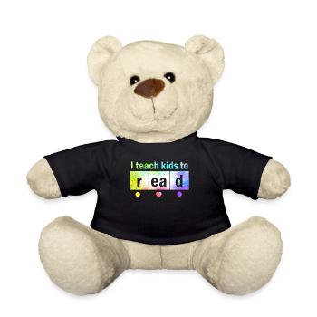 J’apprends aux enfants à lire les professeurs de sciences Lecture - Nounours - noir - Devant