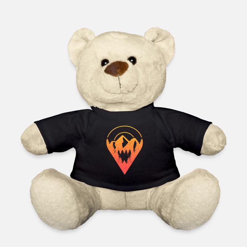 Geocaching Zielpunkt - Geocaching Geocacher - Teddy - Schwarz