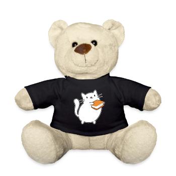 Smore Cat Enfants Marshmallow Camper Campfire - Nounours - noir - Devant