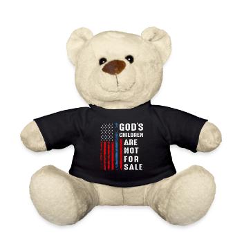 God's Children Are Not For Sale - Teddy Bear - black - Front