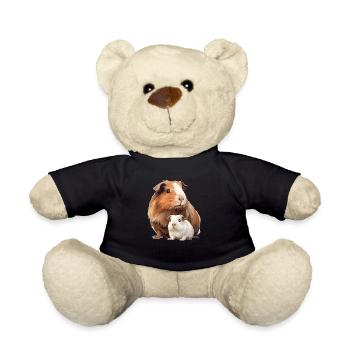 Niedliches Meerschweinchen Meerschweinchen Kind - Teddy - Schwarz - Vorne