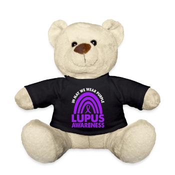 In May, we carry Purple Lupus Awareness Month - Teddy Bear - black - Front